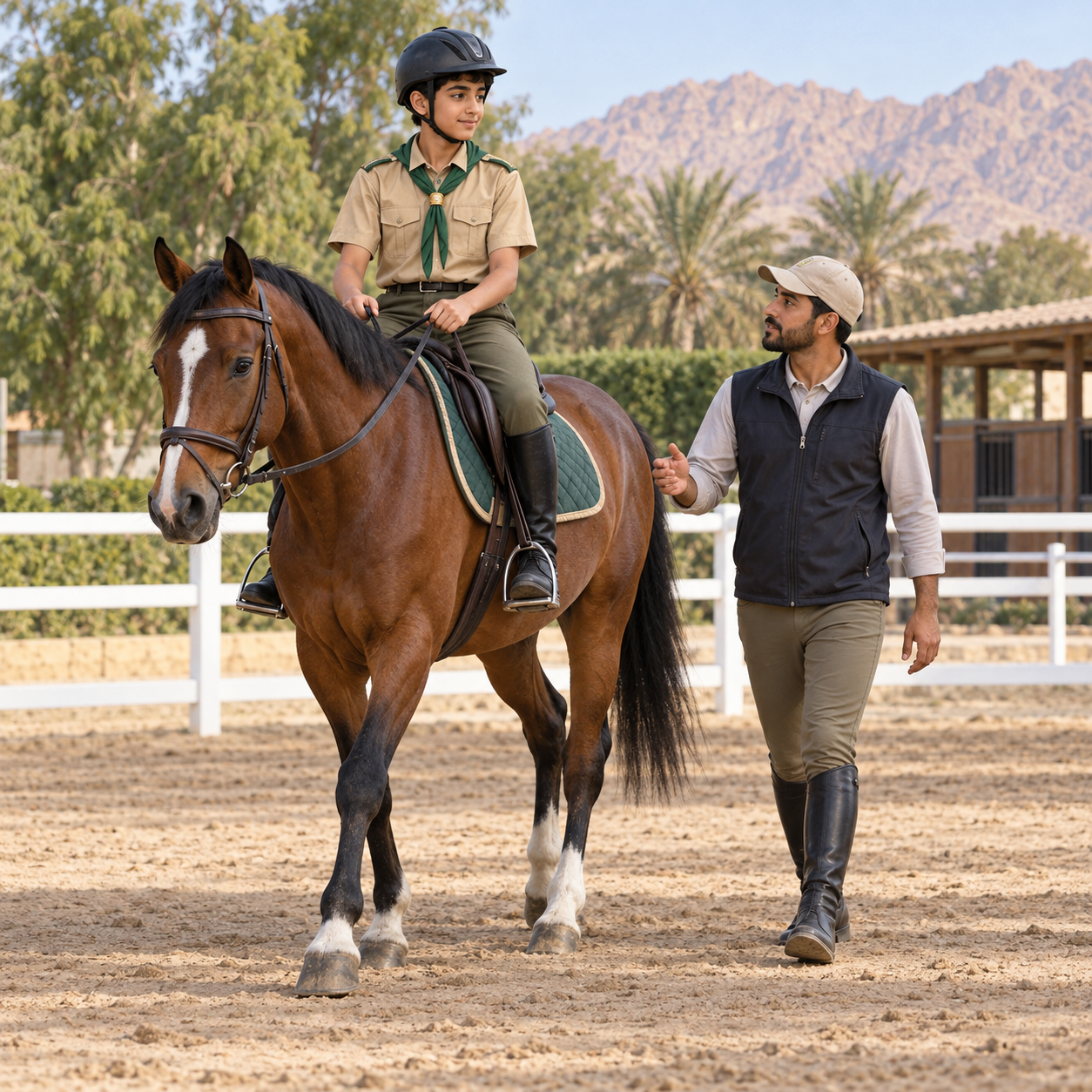 صورة تعبيرية عن مجال الشارة: الخيل والفروسية